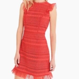 NWT JCrew Cap Sleeve Ruffle Dress